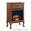 ACME Eirene Fireplace in Walnut Finish AC00855