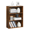 31.8" 3 Tier Bookcase Rustic Brown