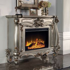 ACME Versailles FIREPLACE Antique Platinum Finish AC01314