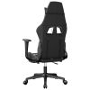 Gaming Chair with Footrest Black and Camouflage Faux Leather