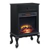 ACME Eirene Fireplace in Black Finish AC00854