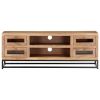 TV Stand 43.3"x11.8"x15.7" Solid Wood Acacia