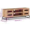 TV Stand 43.3"x11.8"x15.7" Solid Wood Acacia