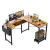 L Shaped Gaming Desk,Brown