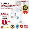 5 Core White Projector Stand Ceiling Wall Mount Universal Projectors Adjustable w Mounting Bracket -  PS 01 WH