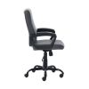 Bonded Leather Mid-Back Manager's Office Chair, Gray