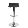 Bar Stools Set of 2, Counter Bar Stools with Swivel Bar and Adjustable Height, Modern PVC Barstools Bar Chairs - Black