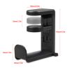 PC Gaming Headphone Stand Headset Hook Holder; Hanger Mount With Adjustable Rotating Arm Clamp; Desk Mount Universal Bag Bracket