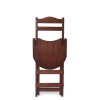 Solid Wood Folding Bar Stool(Set of 2), Brown, 17.3"x19.3"x38.6"