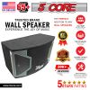 5 CORE Outdoor Indoor Speaker Easy On Wall Speaker Steel Moist Proof Wall Mount 8 Inch Woofer Surround Sound Home Wall Speakers Wired WS KK ZING