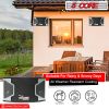 5 CORE Outdoor Indoor Speaker Easy On Wall Speaker Steel Moist Proof Wall Mount 8 Inch Woofer Surround Sound Home Wall Speakers Wired WS KK ZING