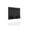 Manhattan Comfort Plaza 64.25 Modern Floating Wall Entertainment Center with Display Shelves in Black