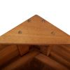 Patio Bar Table with Rooftop 44.5"x41.7"x85.4" Solid Wood Acacia