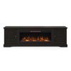 Bridgevine Home Topanga 83 inch Electric Fireplace TV Console for TVs up to 95 inches, Clove finish