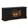 Bridgevine Home Topanga 68 inch Electric Fireplace TV Console for TVs up to 80 inches, Clove finish