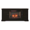 Bridgevine Home Topanga 68 inch Electric Fireplace TV Console for TVs up to 80 inches, Clove finish