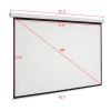 Leadzm 100 INCH 4:3 Manual Projector Screen Matte White