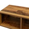 Double L-Shaped Oak TV Stand,Display Shelf ,Bookcase for Home Furniture,Fir Wood