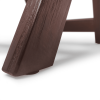 Solid Wood Folding Bar Stool(Set of 2), Brown, 17.3"x19.3"x38.6"