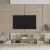 Double L-Shaped Oak TV Stand,Display Shelf ,Bookcase for Home Furniture,OAK