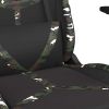 Gaming Chair with Footrest Black and Camouflage Faux Leather