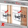 TMSS-104 32"-70" Corner Full Motion Articulating TV Wall Mount Bracket Max Weight 50Kg VESA 600*400