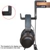 PC Gaming Headphone Stand Headset Hook Holder; Hanger Mount With Adjustable Rotating Arm Clamp; Desk Mount Universal Bag Bracket