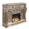 ACME Sorina FIREPLACE Silver & Gold Finish AC01619