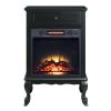 ACME Eirene Fireplace in Black Finish AC00854