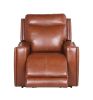 Contemporary Leather Recliner - Top-Grain Seating, Power Headrest, Power Footrest, USB Charging