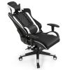 Massage Gaming Chair with Lumbar Support and Headrest