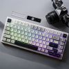 YUNZII YZ75 75% Hot Swappable Wireless Gaming Mechanical Keyboard, RGB Backlights, BT5.0/2.4G/USB-C, Dye Sub PBT Keycaps for Linux/Win/Mac