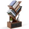 Freestanding Retro Small Bookshelf Storage Rack