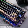 YUNZII YZ75 75% Hot Swappable Wireless Gaming Mechanical Keyboard, RGB Backlights, BT5.0/2.4G/USB-C, Dye Sub PBT Keycaps for Linux/Win/Mac