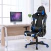 Reclining Swivel Massage Gaming Chair with Lumbar Support