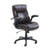 Air Lumbar Bonded Leather Manager Office Chair