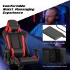 Massage Gaming Chair with Lumbar Support and Headrest