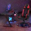 Massage Gaming Chair with Lumbar Support and Headrest