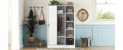 3-Door Shutter Wardrobe with shelves