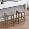 Backless Bar Stools, 2-Pcs Set