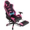 Massage Gaming Chair with Footrest