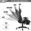 Massage Gaming Chair with Footrest