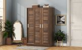 3-Door Shutter Wardrobe with shelves