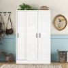 3-Door Shutter Wardrobe with shelves