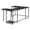 U-shaped Computer Desk;  Industrial Corner Writing Desk with CPU Stand;  Gaming Table Workstation Desk for Home Office