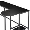 U-shaped Computer Desk;  Industrial Corner Writing Desk with CPU Stand;  Gaming Table Workstation Desk for Home Office