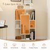 7-Cube Geometric Bookshelf Modern Decorative Open Bookcase