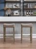 Backless Bar Stools, 2-Pcs Set