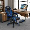 Computer Massage Gaming Recliner Chair with Footrest