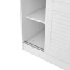 3-Door Shutter Wardrobe with shelves